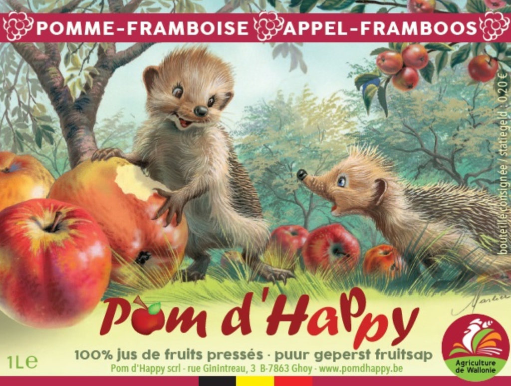 [800156] Jus de Pomme-Framboise Pom d’Happy 1L