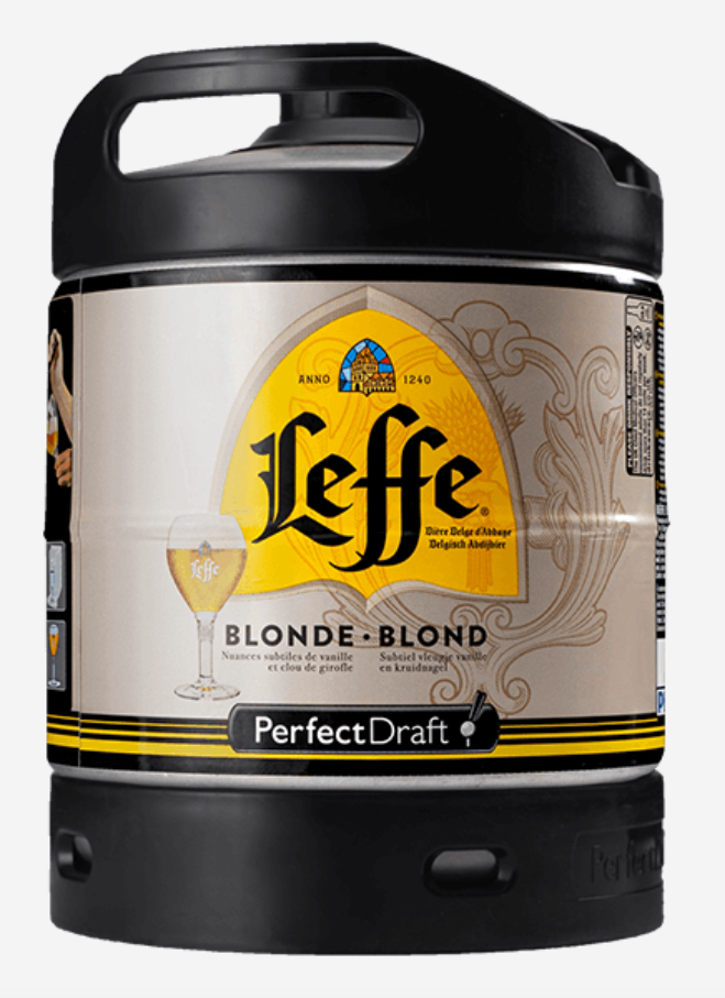 LEFFE BLONDE  6 L 6.6%  PERFECT DRAFT