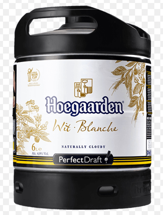 HOEGAARDEN BLANCHE  6 L 4.8%  PERFECT DRAFT