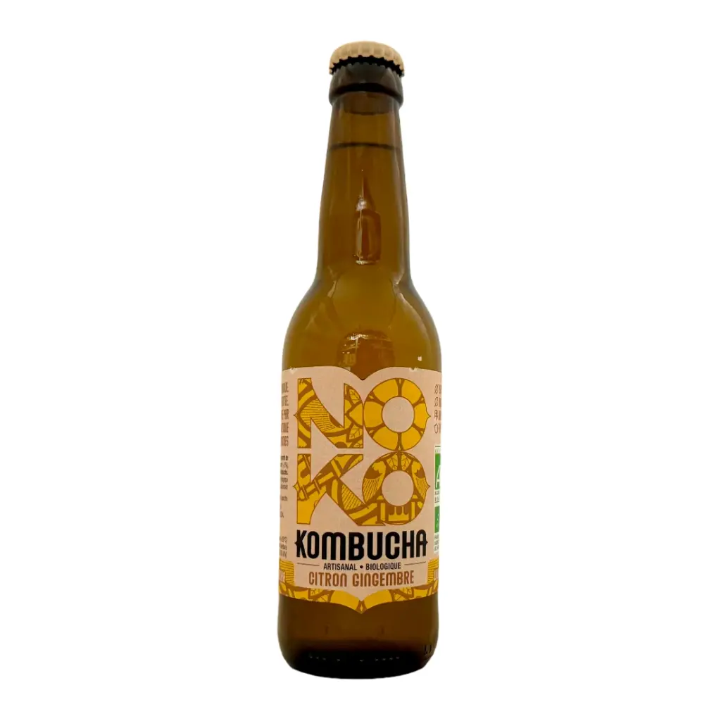 NOKO KOMBUCHA CITRON GINGEMBRE  12X0.33 OW  BE-BIO-01 CERTISYS