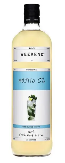 [1000016] WEEK END Mojito 1L 0% Cocktails Cordials 