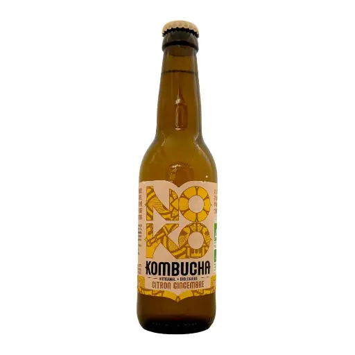 [800169] NOKO KOMBUCHA CITRON GINGEMBRE  12X0.33 OW  BE-BIO-01 CERTISYS