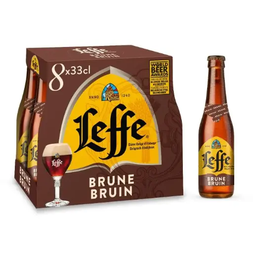 [400924] LEFFE BRUNE  CLIP8X0.33 6.5%