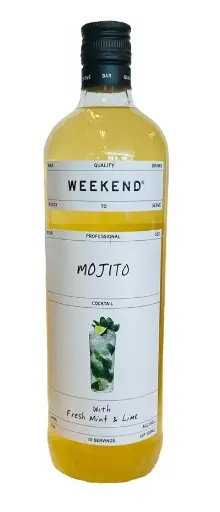 [1000037] WEEK END Mojito 1L 35% Cocktails Cordials